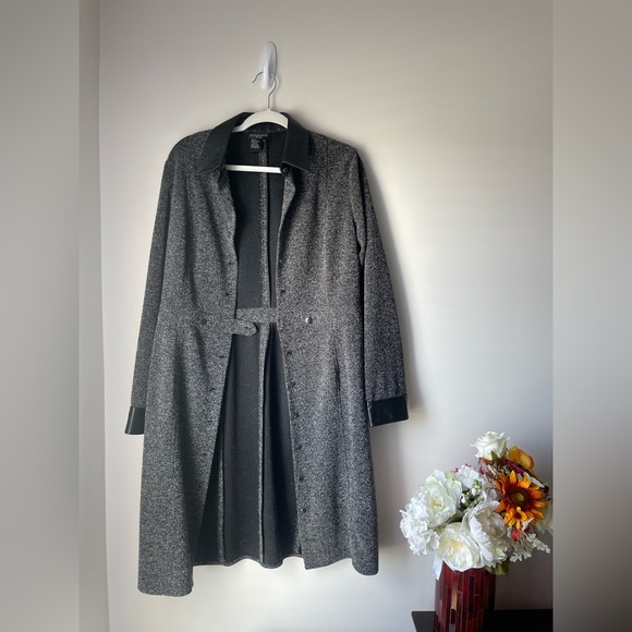 Women’s Gray Light Overcoat Size 14 - Picture 3 of 9